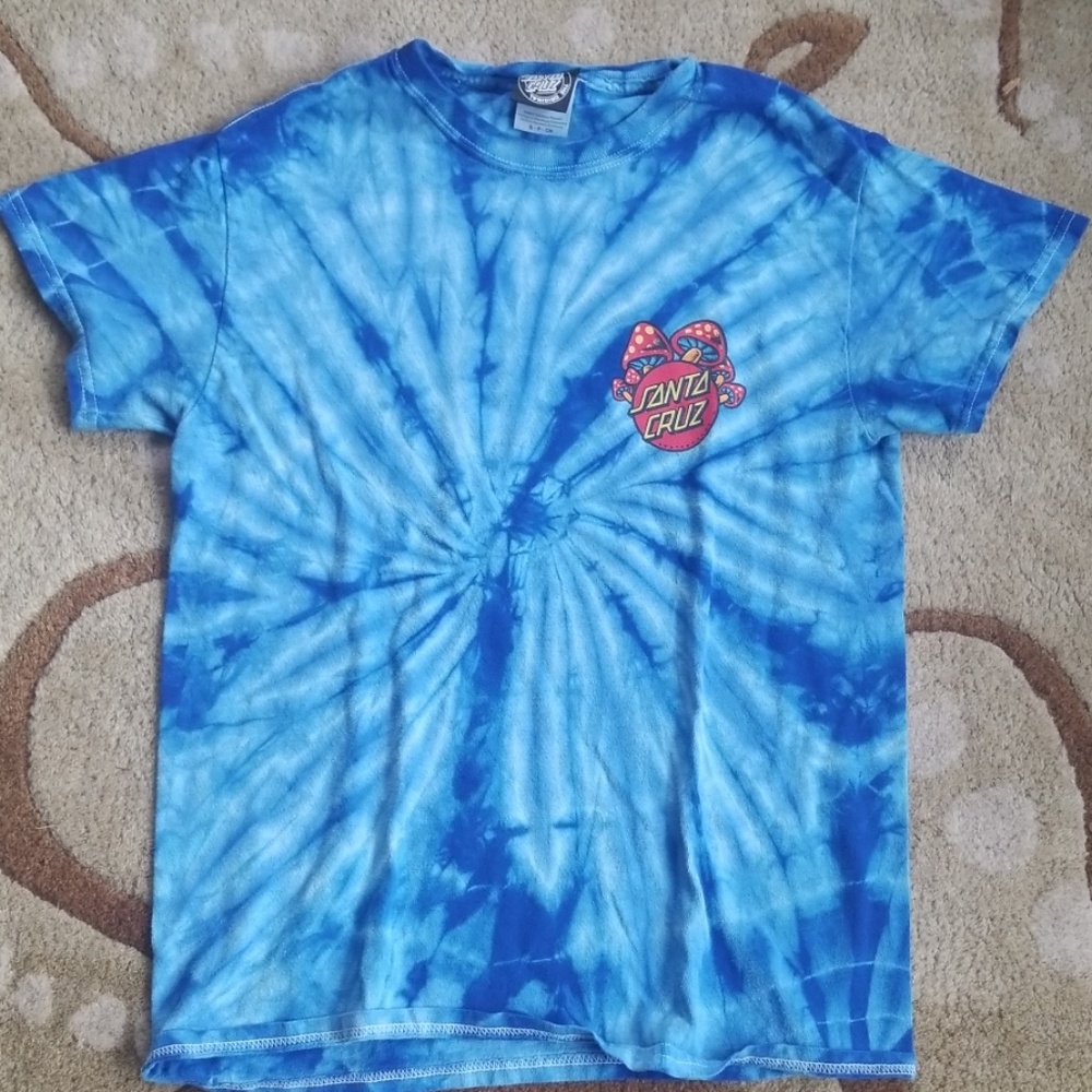 Blue tie-dye Santa Cruz T-Shirt